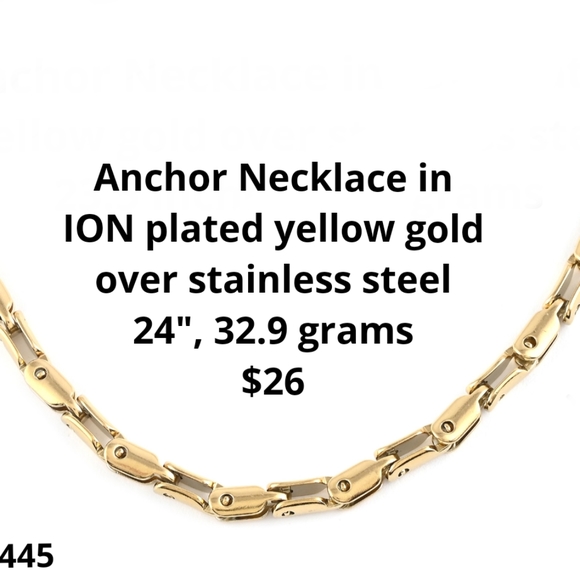 Steeltime Anchor Necklace 24 329 